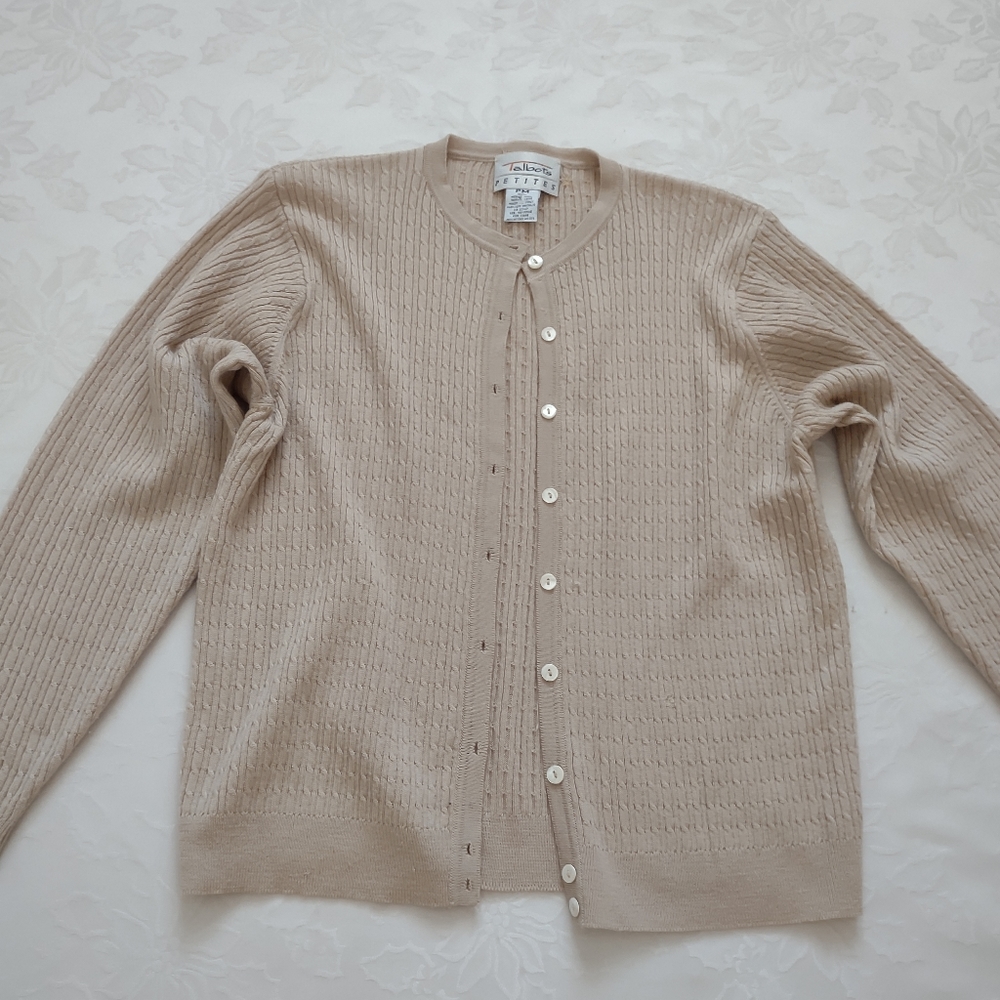 Made in Italy wool cable knit knit cardigan